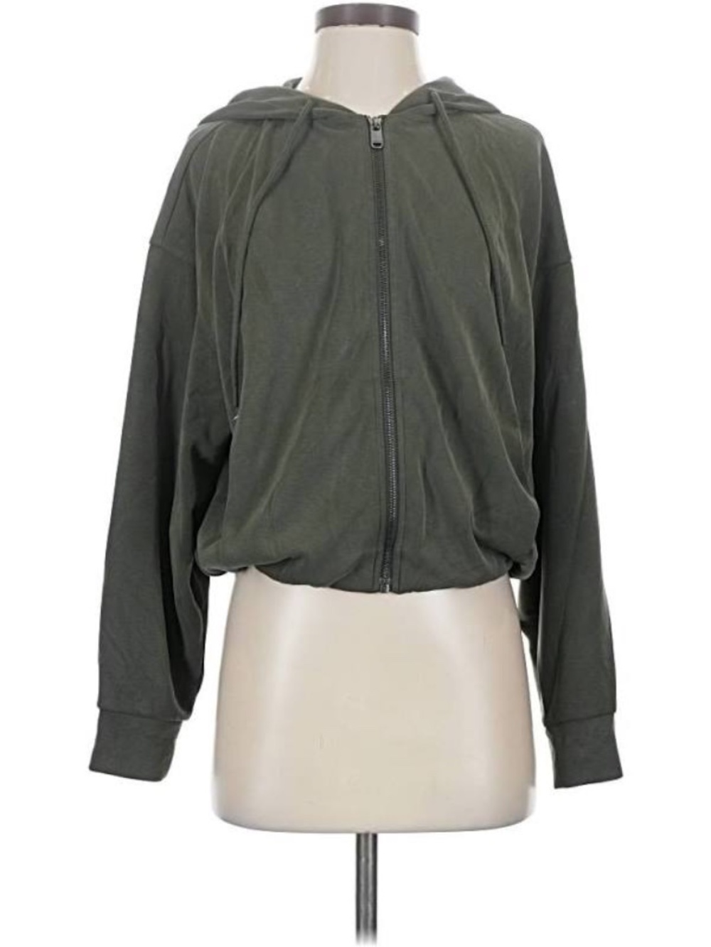 Athleta Bubble Hem Olive Green Seasoft Fabric